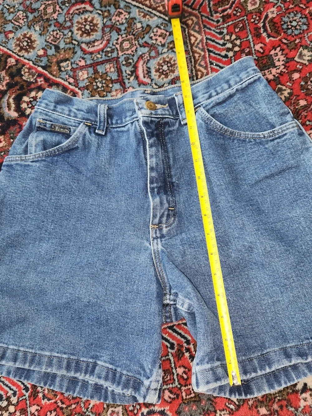 Classic Blue Denim Women's Shorts - Vintage Style 25
